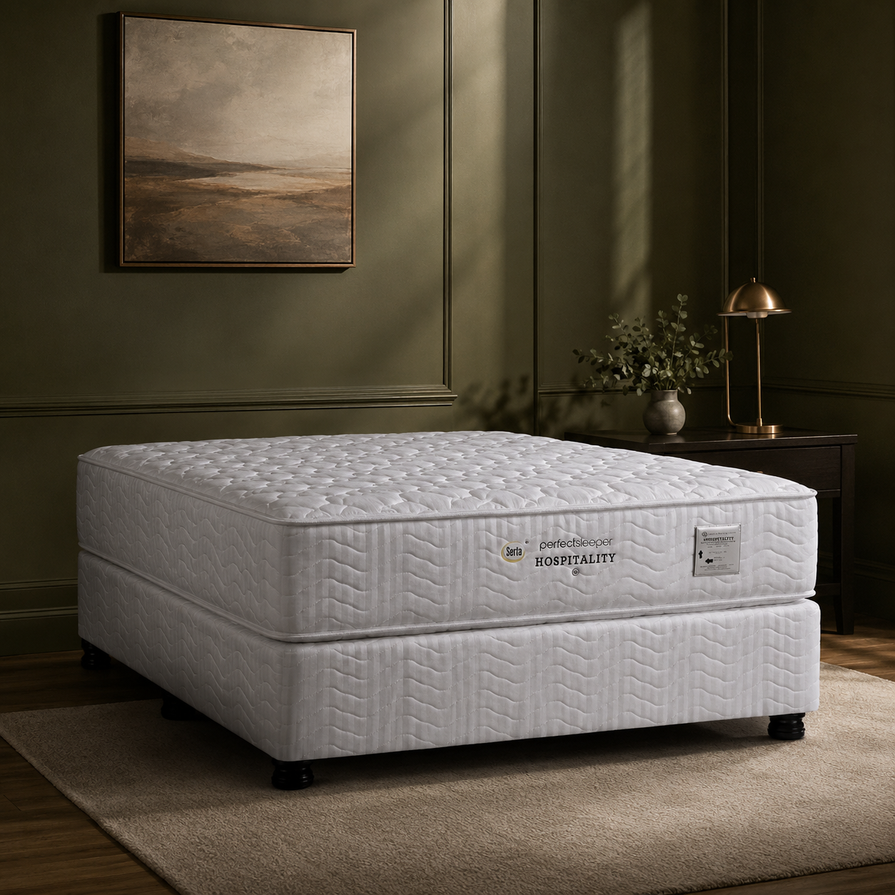 Serta Perfect Sleeper Hospitality bed in a hotel room